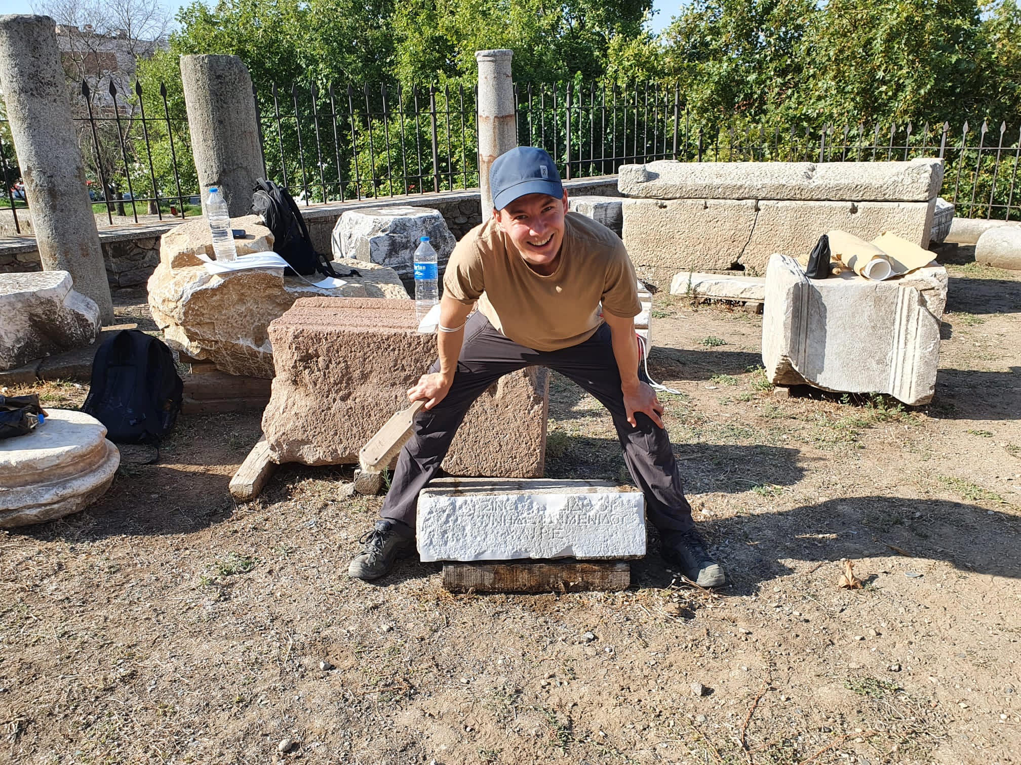 Geduld beim Trocknen des Abklatsches