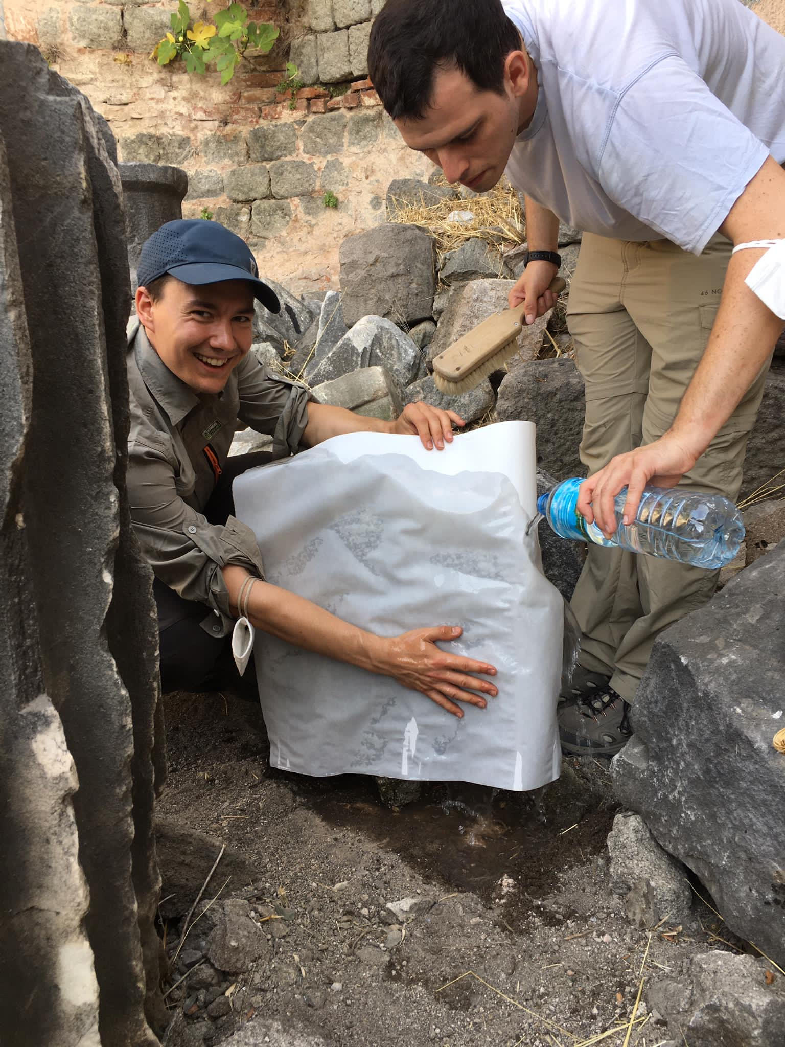 Das Anfertigen eines Abklatsches